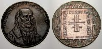 Personenmedaillen Silbermedaille 1928 Jahn, Friedrich Ludwig *1778 Lanz, +1852 Freyburg / Unstrut, Begründer der Turnb Polierte Platte, winz. Kra...