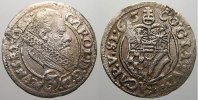 Schlesien-Münsterberg-Öls 3 Kreuzer Karl II. 1587-1617.