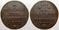 Mühlhausen, Stadt Cu 2 Pfennig