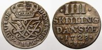 Dänemark 4 Skilling Friedrich IV. 1699-1730.