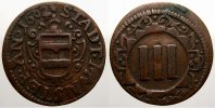 Münster, Stadt Cu 3 Pfennig