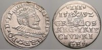 Riga, Stadt 3 Gröscher 1 Sigismund III. 1587-1632.