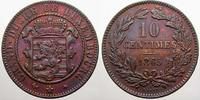 Luxemburg 10 Centimes Guillaume III. 1849-1890.