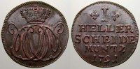 Nassau-Oranien Cu Heller Gemeinschaftliche Prägungen 1766.