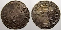 Schlesien-Breslau, Bistum 3 Kipperkreuzer Karl von Österreich 1608-1624, seit 1613 auch Bischof von Brixen und seit 1619 H