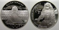Frankreich 100 Francs 1993 Fünfte Republik seit 1958. Polierte Platte