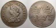 Schweden 2 Mark 1672 DF Karl XI. 1660-1697. Sehr schön