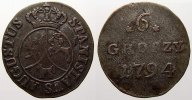 Polen 6 Groschen Stanislaus August 1764-1795.