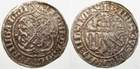 Sachsen-Markgrafschaft Meißen Schwertgroschen Kurfürst Friedrich II. und Margaretha 1456-1464.