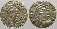 Pommern Denar Bogislaw II. und Kasimir II. 1187-1220.