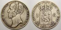 Niederlande-Königreich 1 Gulden 1848 Wilhelm II. 1840-1849. Sehr schön-fast sehr schön