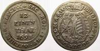 Sachsen-Albertinische Linie 1/12 Taler (Doppelgroschen) Johann Georg IV. 1691-1694.