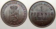 Reuss, jüngere Linie zu Schleiz 1 Cu Pfennig Heinrich LXVII. 1854-1867.