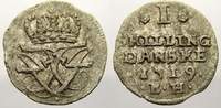 Dänemark 1 Skilling. Friedrich IV. 1699-1730.