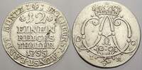 Münster, Bistum 1/12 Taler Clemens August von Bayern 1719-1761.