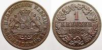 Nassau Cu 1 Kreuzer Adolph 1839-1866.