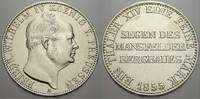 Brandenburg-Preußen Bergbautaler (Ausbeutetaler) Friedrich Wilhelm IV. 1840-1861.