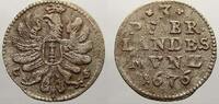 Brandenburg-Preußen 3 Pfennig Friedrich Wilhelm, der Große Kurfürst 1640-1688.