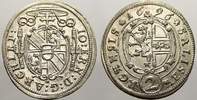 Salzburg, Erzbistum 2 Kreuzer Johann Ernst von Thun und Hohenstein 1687-1709.