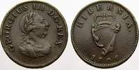 Irland Cu Farthing Georg III, 1760-1820.