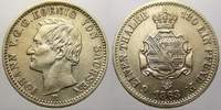 Sachsen-Albertinische Linie 1/6 Taler Johann 1854-1873.