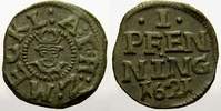 Mecklenburg-Schwerin Cu 1 Pfennig Adolf Friedrich I. 1610-1658.