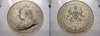Großbritannien Zinnmedaille 1897 Victoria 1837-1901. Kleine Randfehler, vorzüglich