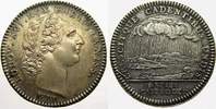 Frankreich Silberjeton Ludwig XVI. 1774-1793. Fast vorzüglich mit schöner Patina