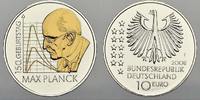 Deutschland 10 Euro (teilvergoldet) 2008 F Stempelglanz