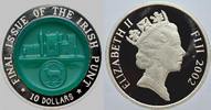Fidschi 10 Dollars 2002 Elizabeth II. seit 1952. Polierte Platte