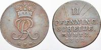 Braunschweig-Calenberg-Hannover Cu 2 Pfennig Georg III. 1760-1820. -