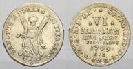 Braunschweig-Calenberg-Hannover Ausbeute 1/6 Taler Georg Ludwig 1698-1714. -