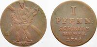 Braunschweig-Calenberg-Hannover Ausbeute Cu Pfennig Georg III. 1760-1820. -