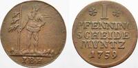 Braunschweig-Calenberg-Hannover Cu Pfennig Georg II. 1727-1760. -
