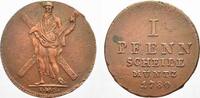 Braunschweig-Calenberg-Hannover Ausbeute Cu Pfennig Georg III. 1760-1820. -