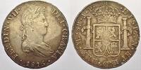 Spanien 8 Reales JP 1815 Fernando VII. 1808-1833. Min. Prägeschwäche, fast vorzüglich mit schöner Patina und Glanz!
