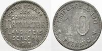Letmathe (Westfalen) Gemeinde 10 Pfennig (Zink) Letmathe Gemeinde 1916-1921. -