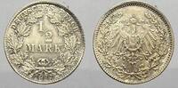 Kleinmünzen 1/2 Mark 1917 D Stempelglanz
