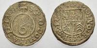 Brandenburg-Preußen Körtling (Sechshellerpfennig) Friedrich Wilhelm, der Große Kurfürst 1640-1688. -