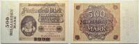 Die Deutschen Banknoten ab 1871 500 Milliarden Mark 15.3.1923 Geldscheine der Inflation 1919-1924. Min.Wellung in der Mitte. I / II