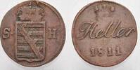 Sachsen-Hildburghausen Cu Heller Friedrich 1784-1826. -
