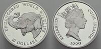 Cook-Inseln 10 Dollars Elizabeth II. seit 1952. -