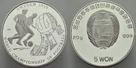 Korea 5 Won 2002 Volksrepublik seit 1948. Polierte Platte