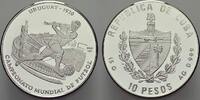 Kuba 10 Pesos 2001 Polierte Platte