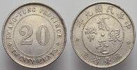China Provinz- Kwang-Tung 20 Cent Kwang-Tung 1890-1908. Vorzüglich