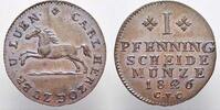 Braunschweig-Wolfenbüttel Cu Pfennig Karl 1815-1830. -