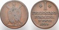 Braunschweig-Calenberg-Hannover Ausbeute Cu Pfennig Georg II. 1727-1760. -