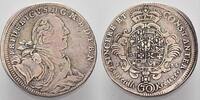 Brandenburg-Bayreuth 30 Kreuzer (1/2 Gulden) 1735 Friedrich 1735-1763. Sehr schön