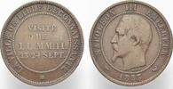 Frankreich 10 Centimes 1853 Napoleon III. 1852-1870. Sehr schön
