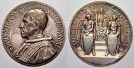 Italien-Kirchenstaat Silbermedaille 1949 Pius XII. 1939-1958. Fast stempelglanz